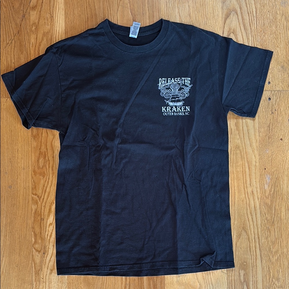Release The Kraken Black T-Shirt, Men’s M